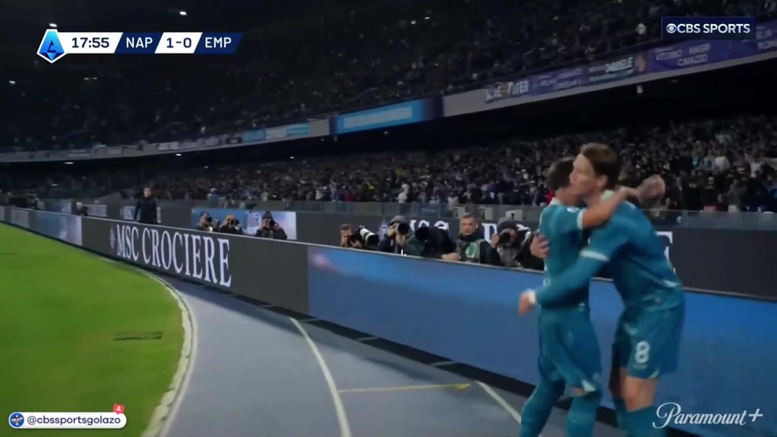 完美進(jìn)球！麥克托米奈中場帶球一條龍外圍勁射破門！